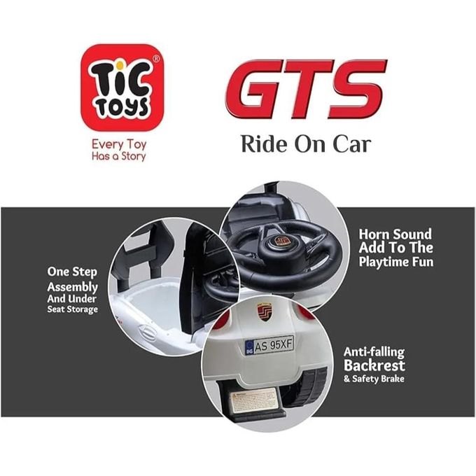 Tic Toys GTS Ride-On Car – Safe & Fun for Kids Aged 2–5