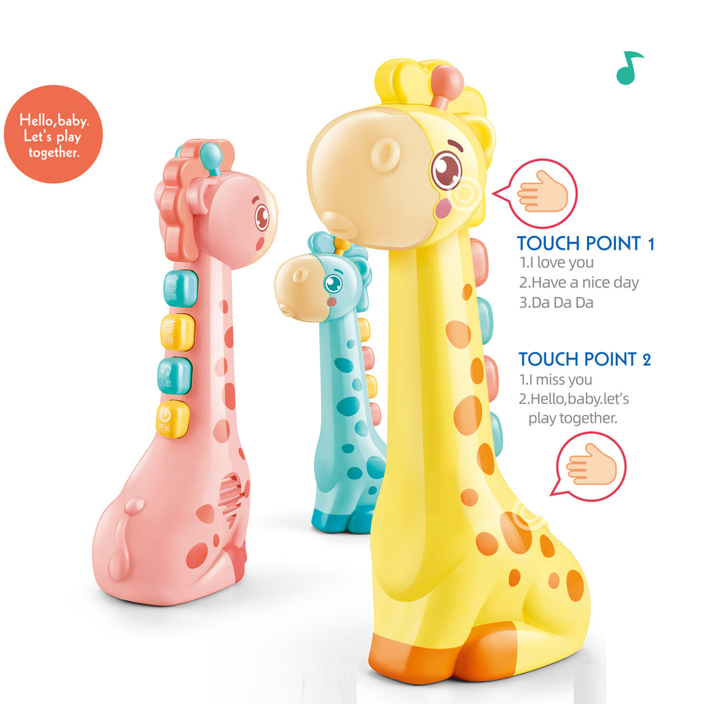 Musical Giraffe Toy with Songs, Animal Sounds & Touch Talk