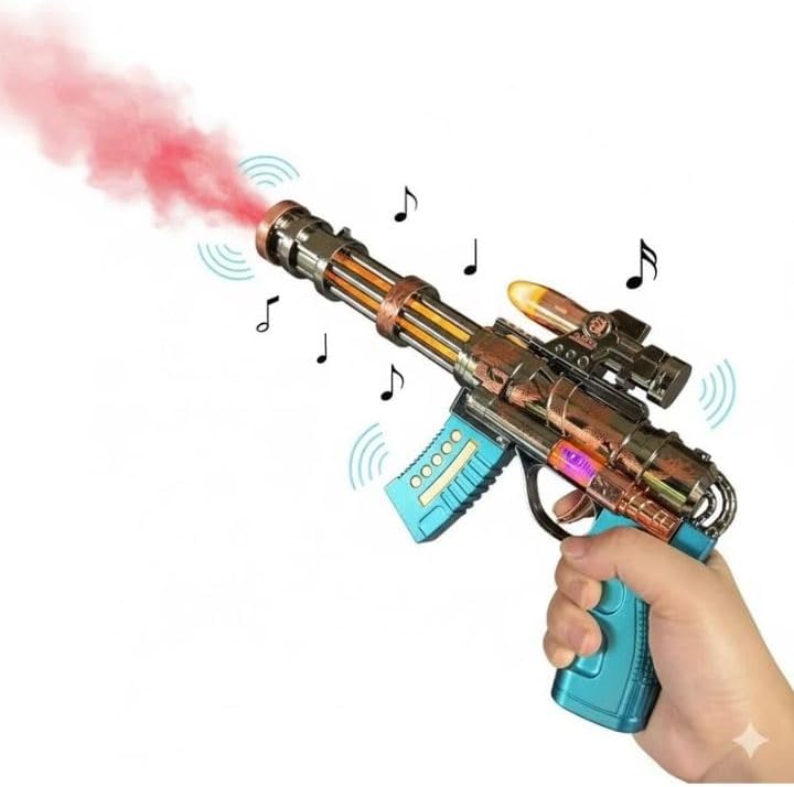 Kids Toy Blaster with Mist Spray, Lights, Sounds & Vibration