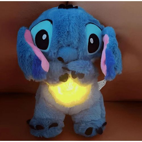Glowing Musical Stitch Plush - Soothing Sleep Buddy with Night Light & Lullabies