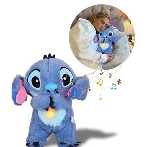 Glowing Musical Stitch Plush - Soothing Sleep Buddy with Night Light & Lullabies