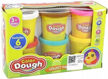 Color Dough Play Set for Kids - 6 Cans Modeling Clay