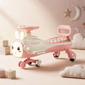 Bunny Swing Car for Kids with LED Lights - Wiggle Ride-On Car