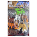 Wild Animal Figures Play Set with Tree - Realistic Safari Toys