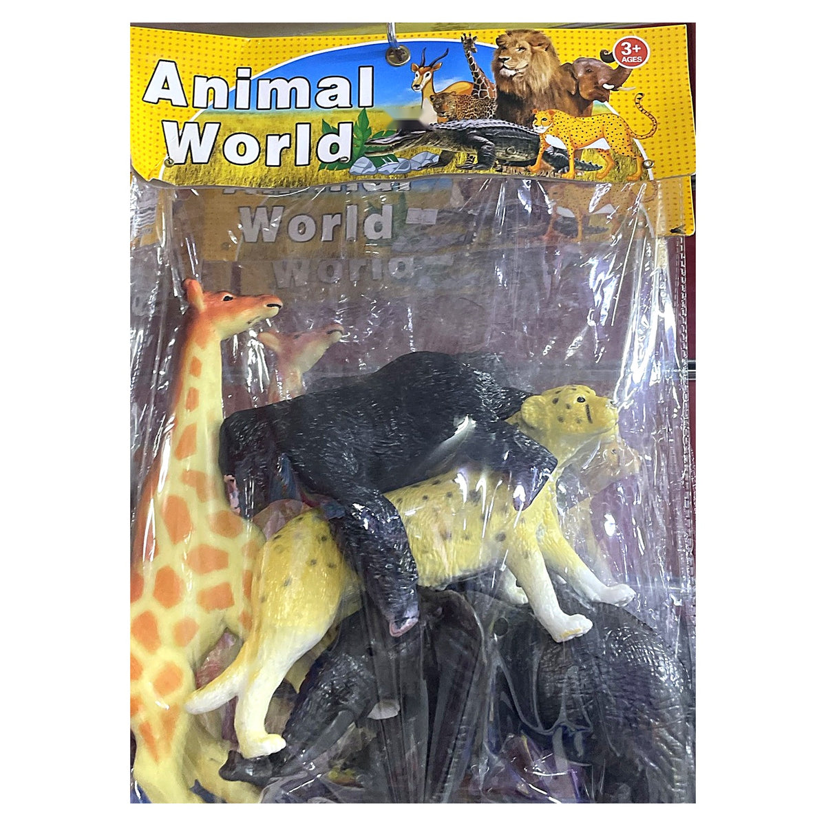 Large Animal World Figures Set - Big Realistic Safari Animals