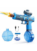 Electric Water Gun with Light-Up Muzzle - Rechargeable Automatic Water Blaster
