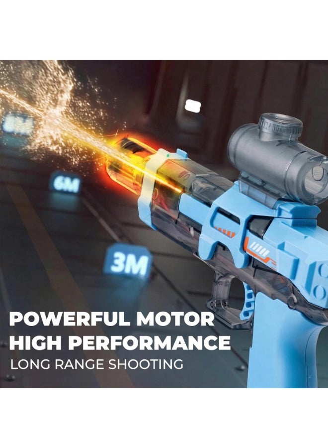 Electric Water Gun with Light-Up Muzzle - Rechargeable Automatic Water Blaster