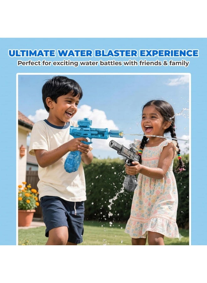 Electric Water Gun with Light-Up Muzzle - Rechargeable Automatic Water Blaster