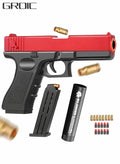 Soft Foam Dart Toy Pistol with Shell Ejection - Red