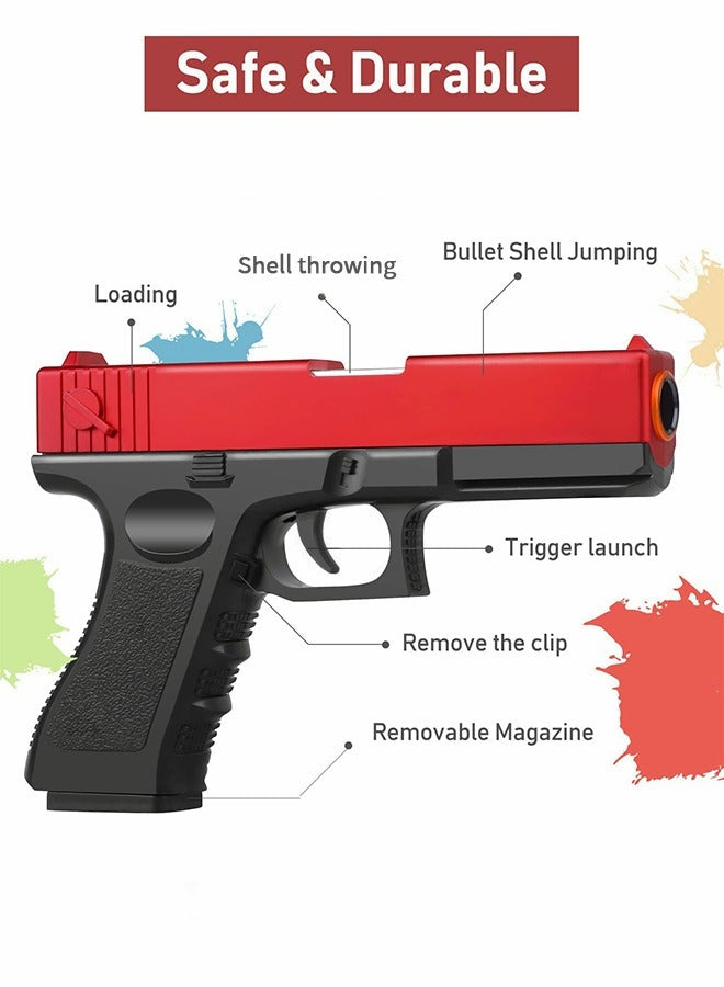 Soft Foam Dart Toy Pistol with Shell Ejection - Red