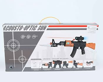 Kids Toy Rifle with Lights, Sounds & Vibration - Infrared Scope