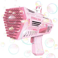 Unicorn Bubble Gun for Kids - Multi-Hole Bubble Machine with Tray