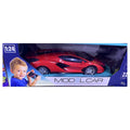 Remote Control Sports Car 1:24 with Lights - Red RC Super Car