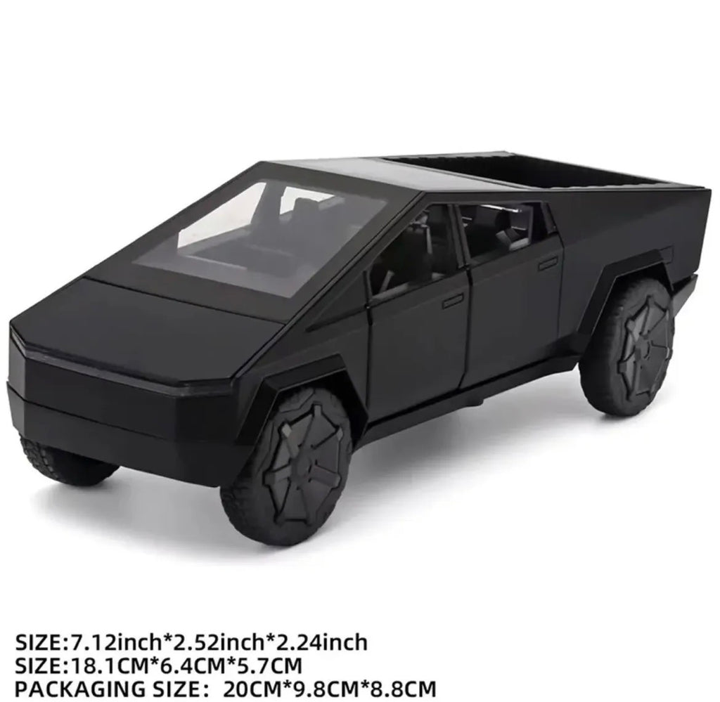 Remote Control Electric Pickup Truck with Lights, Mist Spray & Charging Station - Black