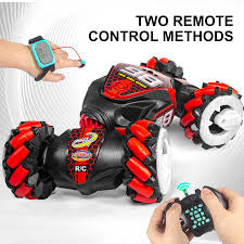 Gesture Control Stunt Car with Watch Remote - 360° Rotating Twist Car with Lights