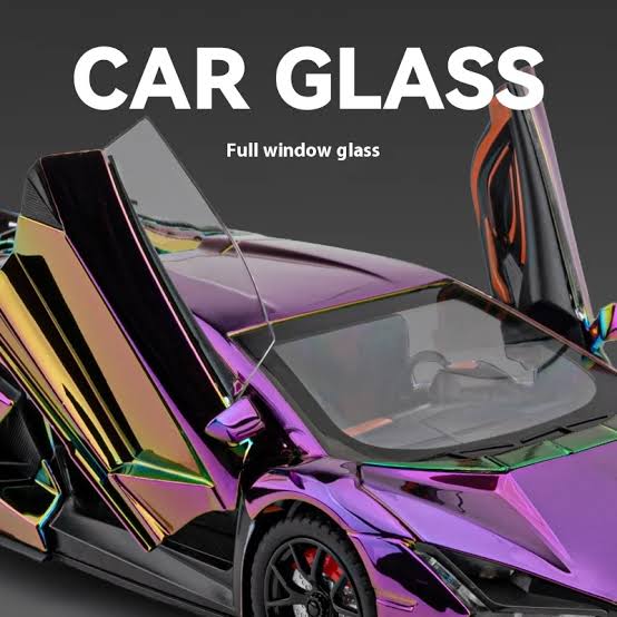 Remote Control Police Super Car - Chrome Purple RC Sports Car with Opening Doors