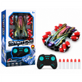 Chrome Rainbow RC Stunt Car with Mist Spray & Lights - 360° Spin 2.4G