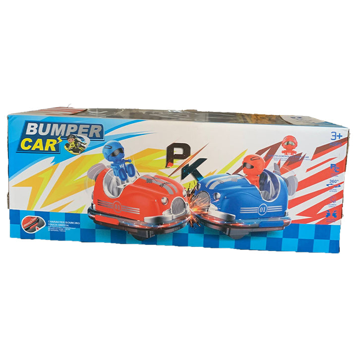 Remote Control Bumper Cars Set - 2 Players Battle with Ejecting Drivers, 2.4G