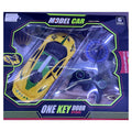 Remote Control Racing Car with One-Key Door Opening - Yellow RC Super Car