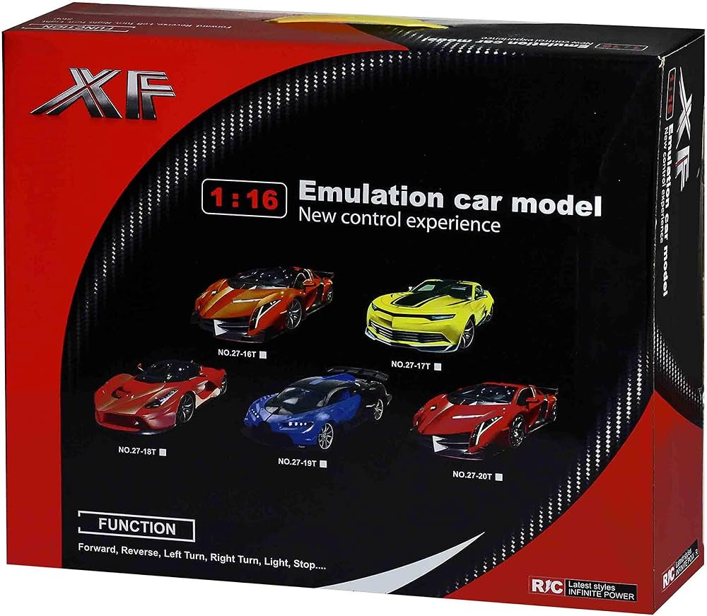 XF 1:16 RC Sports Car with Steering Wheel & Pedals Remote