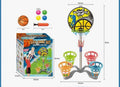 2-in-1 Basketball Hoop & Ball Toss Game Set for Kids