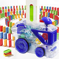 Automatic Domino Train Set with Colorful Dominoes