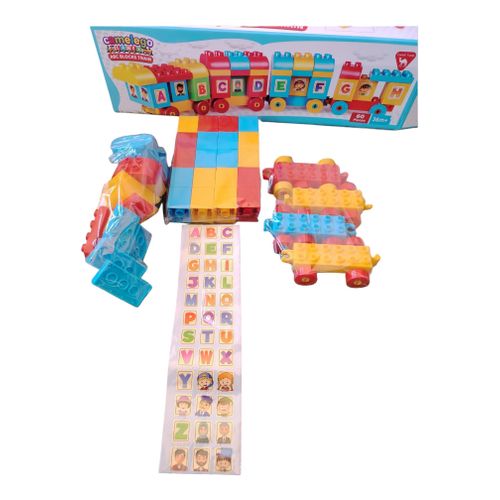 ABC Building Blocks Train – 60 Pieces