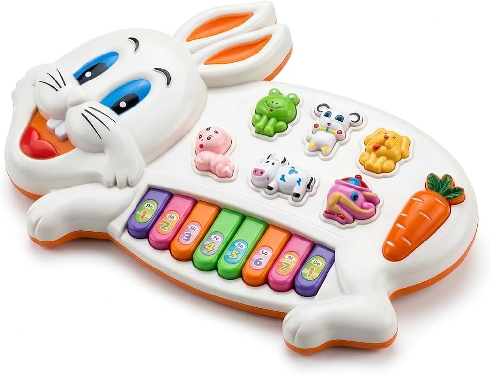 Bunny Musical Piano with Animal Sounds & Lights
