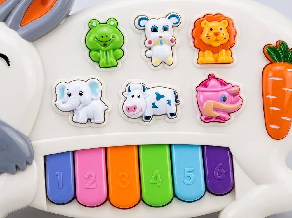 Bunny Musical Piano with Animal Sounds & Lights