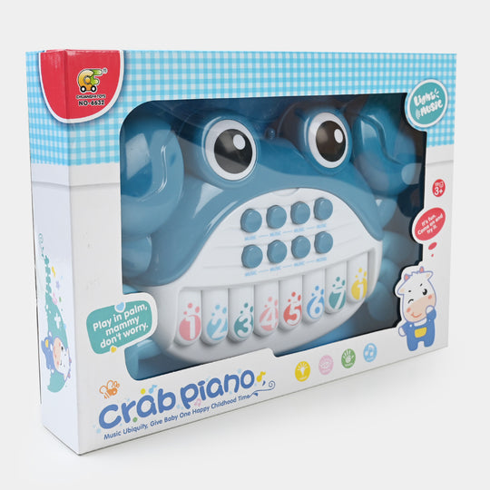 Crab Piano Toy with Lights & Music