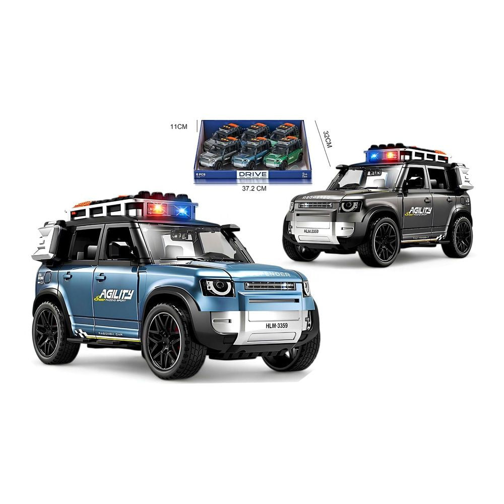 Off-Road SUV Friction Toy Car with Lights & Music