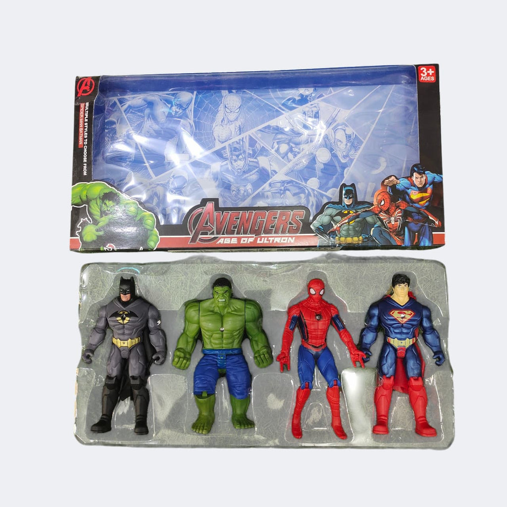 Superhero Action Figures Set – 4 Figures