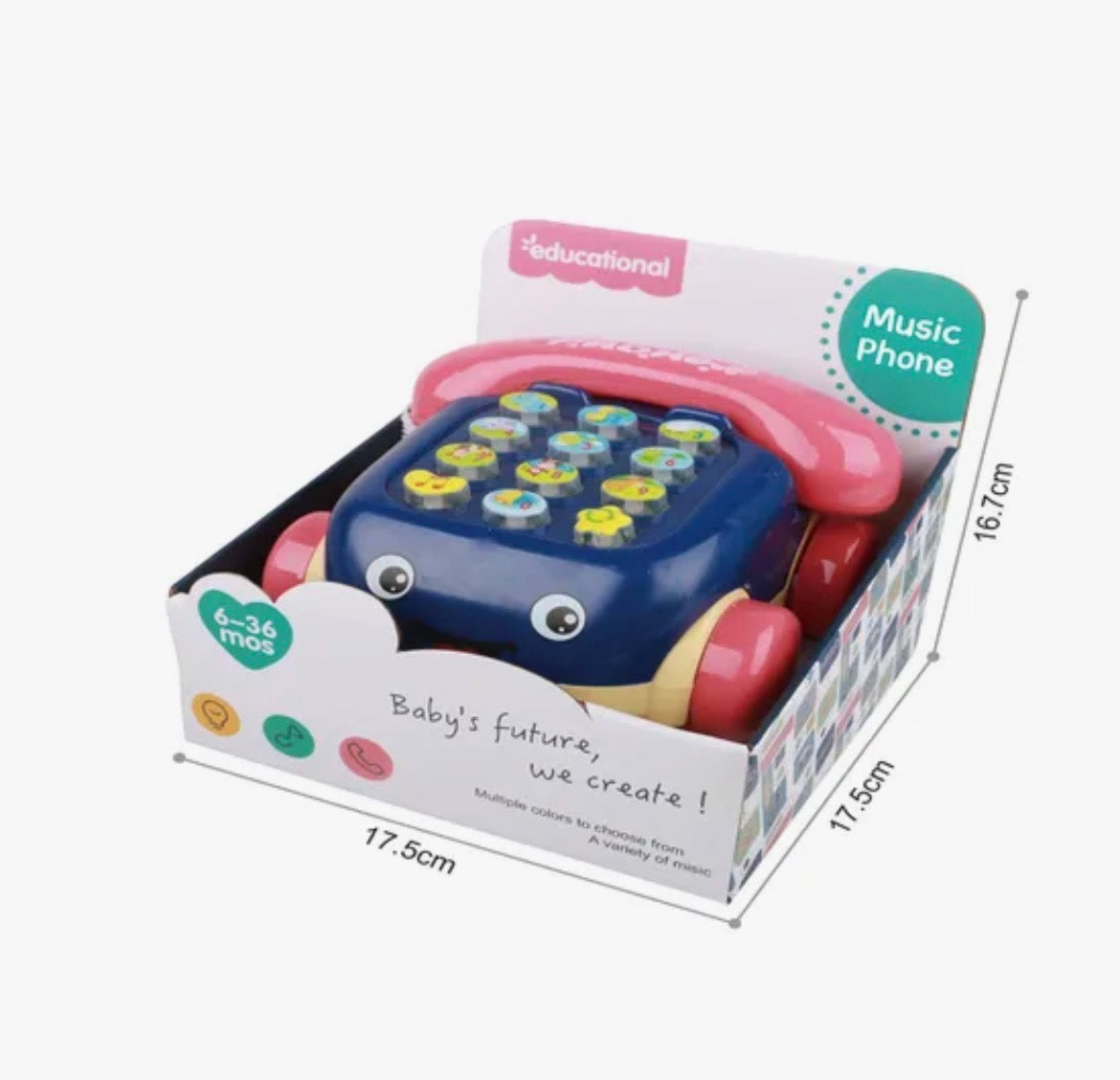 Baby Musical Pull-Along Telephone with Animal Sounds