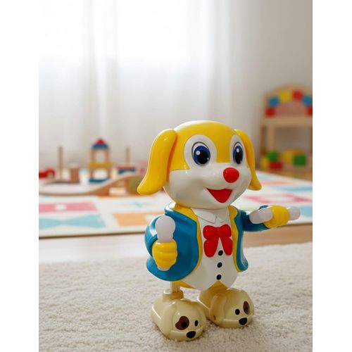 Dancing Puppy Toy with Music & Light-Up Microphones