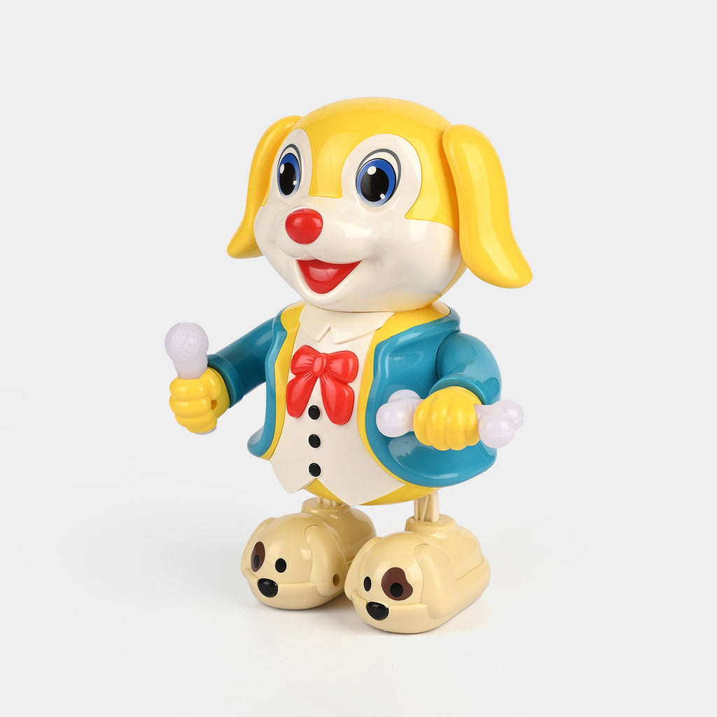Dancing Puppy Toy with Music & Light-Up Microphones
