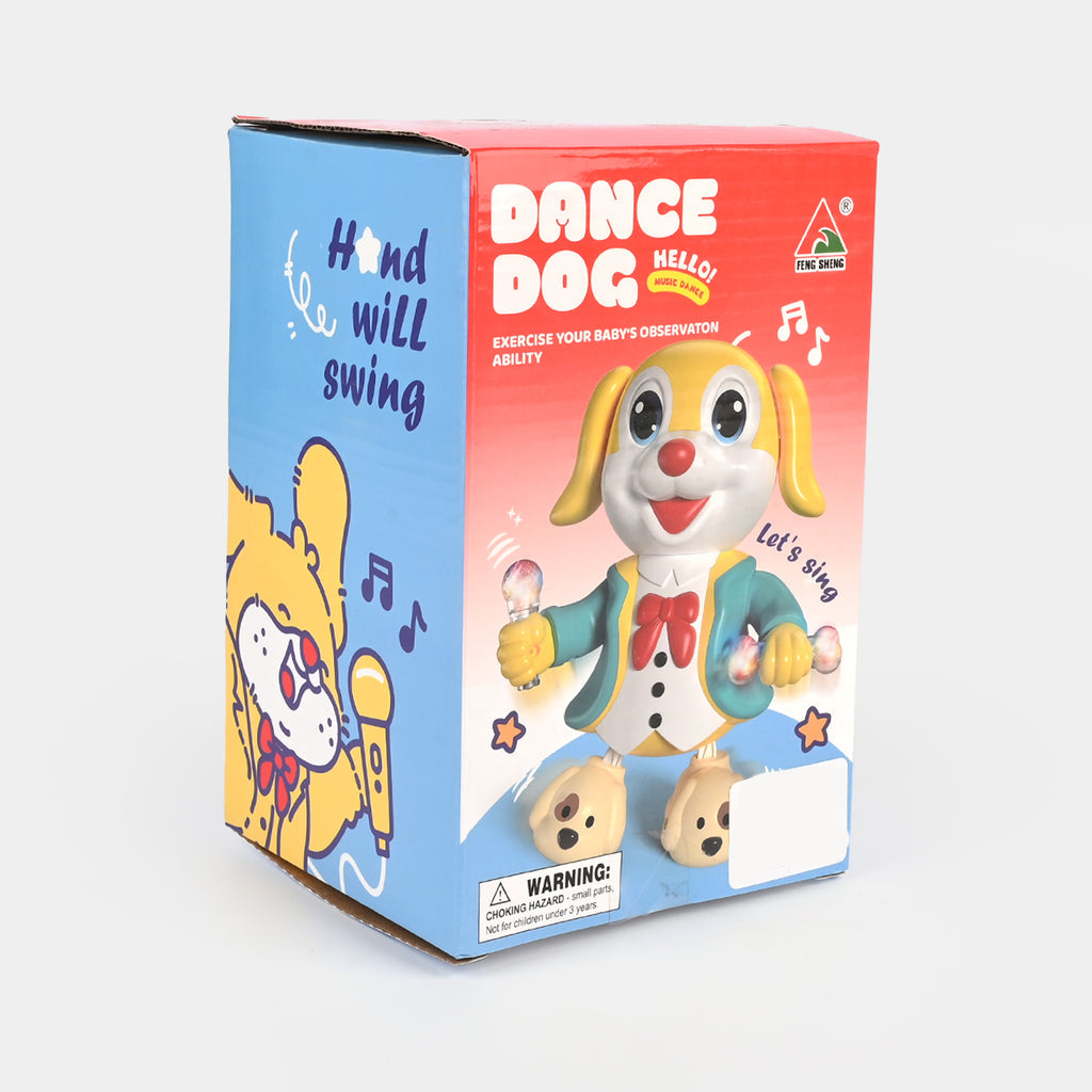 Dancing Puppy Toy with Music & Light-Up Microphones