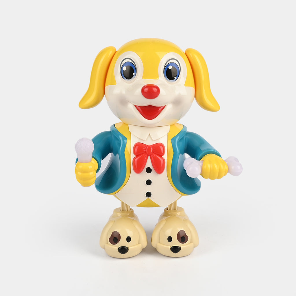 Dancing Puppy Toy with Music & Light-Up Microphones