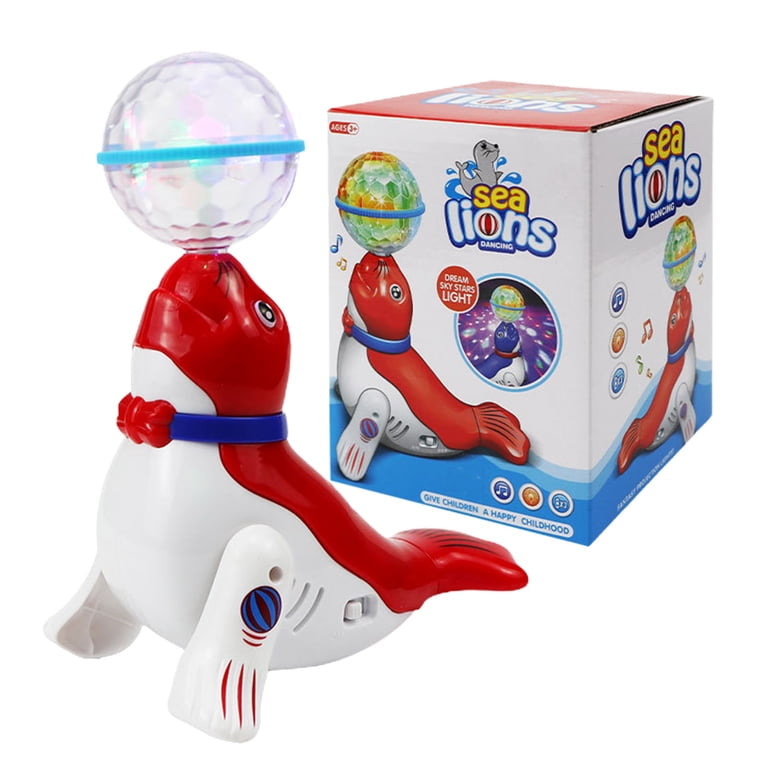 Electric Dancing Sea Lion with Light-Up Ball