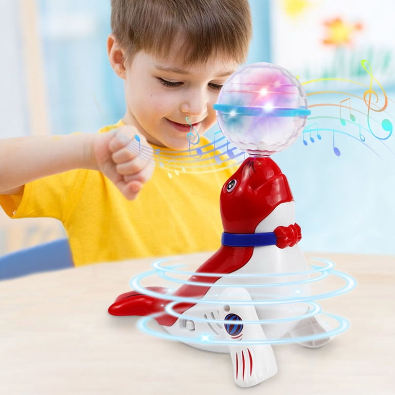 Electric Dancing Sea Lion with Light-Up Ball