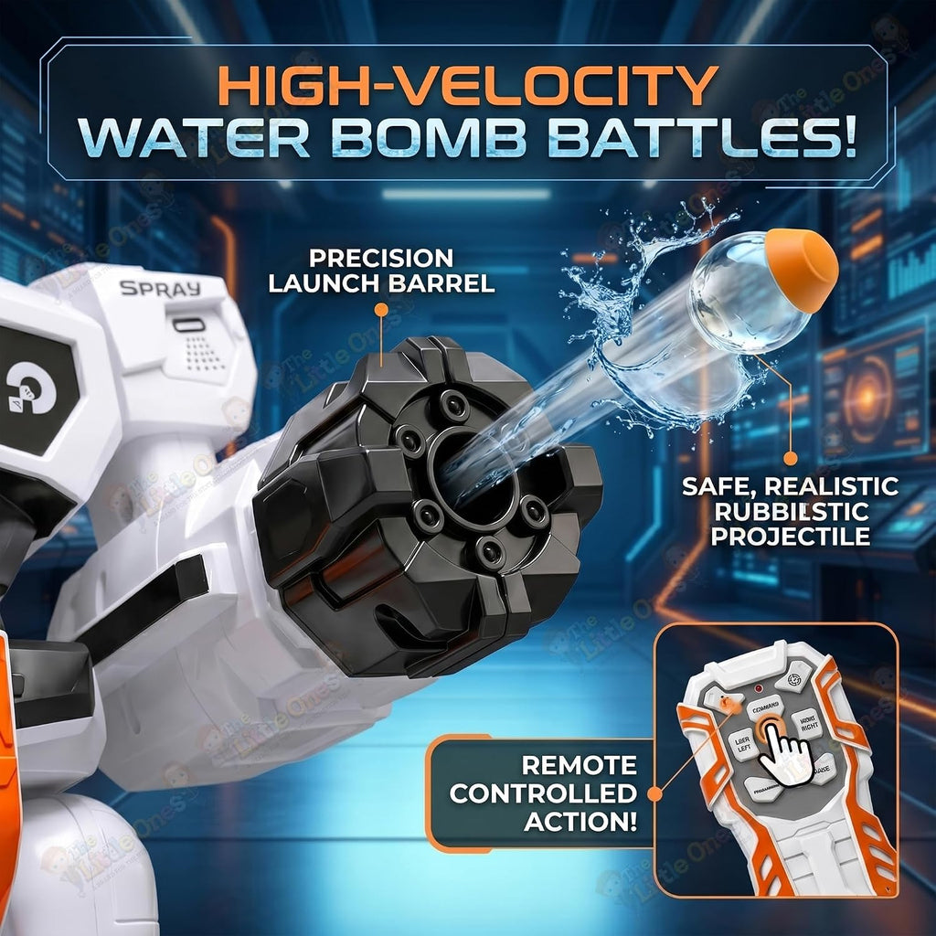 Multifunctional RC Robot with Dart Shooter, Water Bomb & Mist Spray