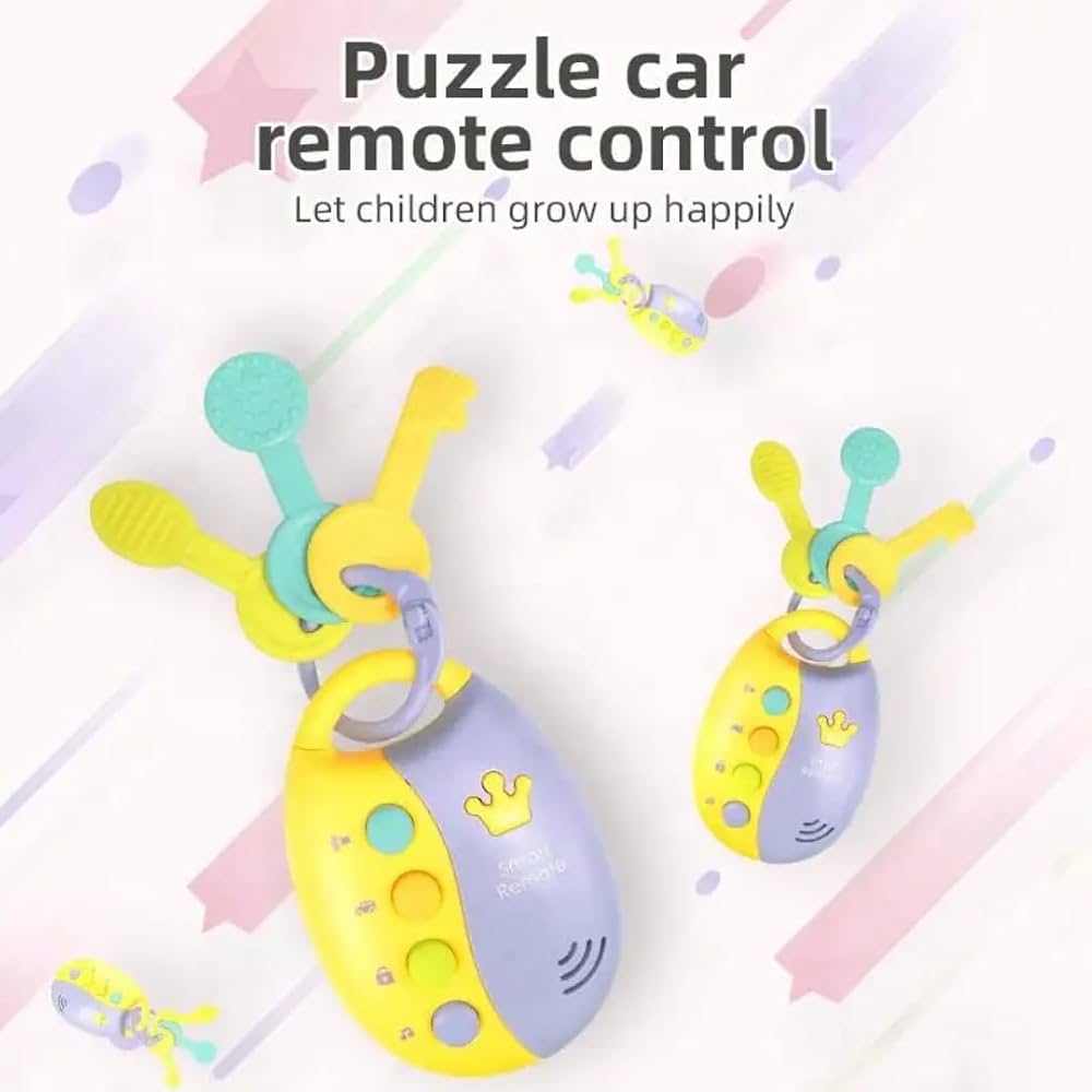 Baby Smart Car Key Remote Toy with Lights & Sounds