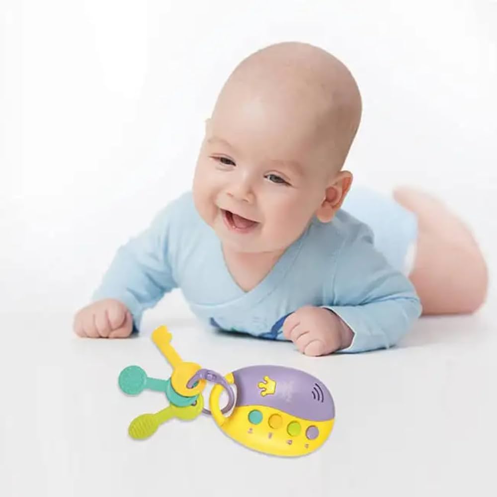 Baby Smart Car Key Remote Toy with Lights & Sounds