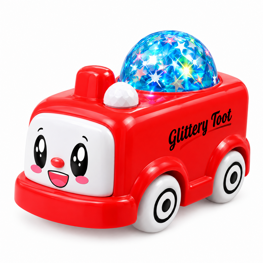 Musical Light Projector Toy Car with Automatic Steering