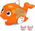 Cute Fish Ball-Blowing Toy with Lights & Music