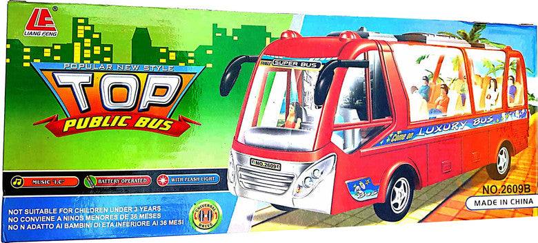 Luxury Tour Bus Toy with Lights & Music