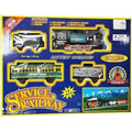 Railway Train Set with Passenger Coach – 16 Pieces (Green)