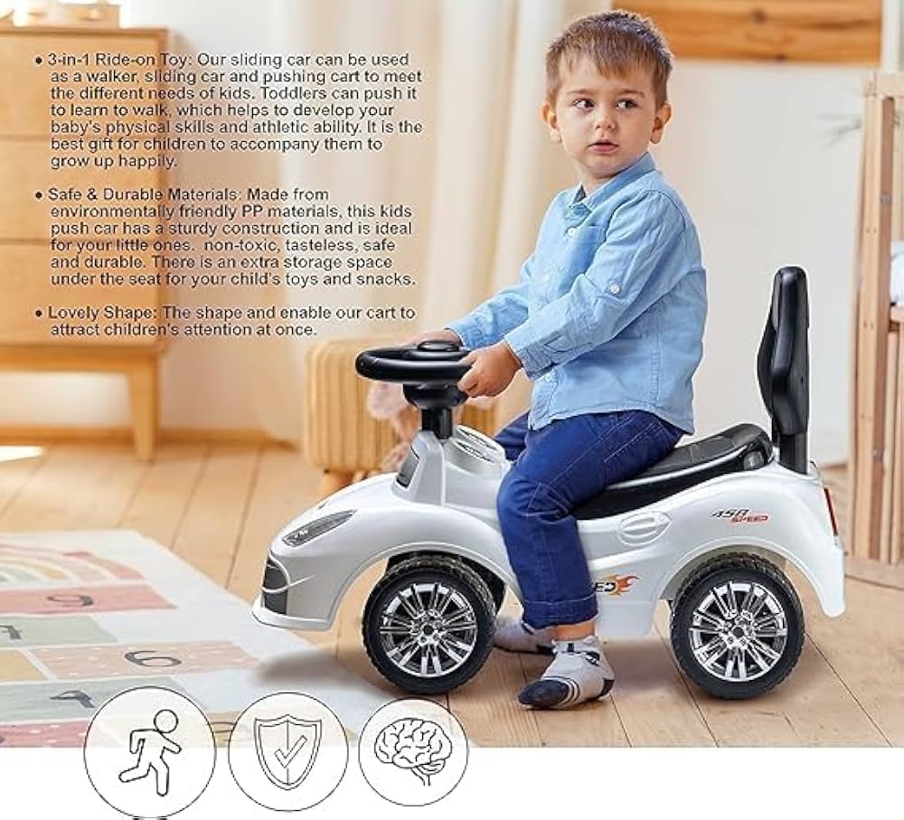 GTS Sports Ride-On Car with Under-Seat Storage