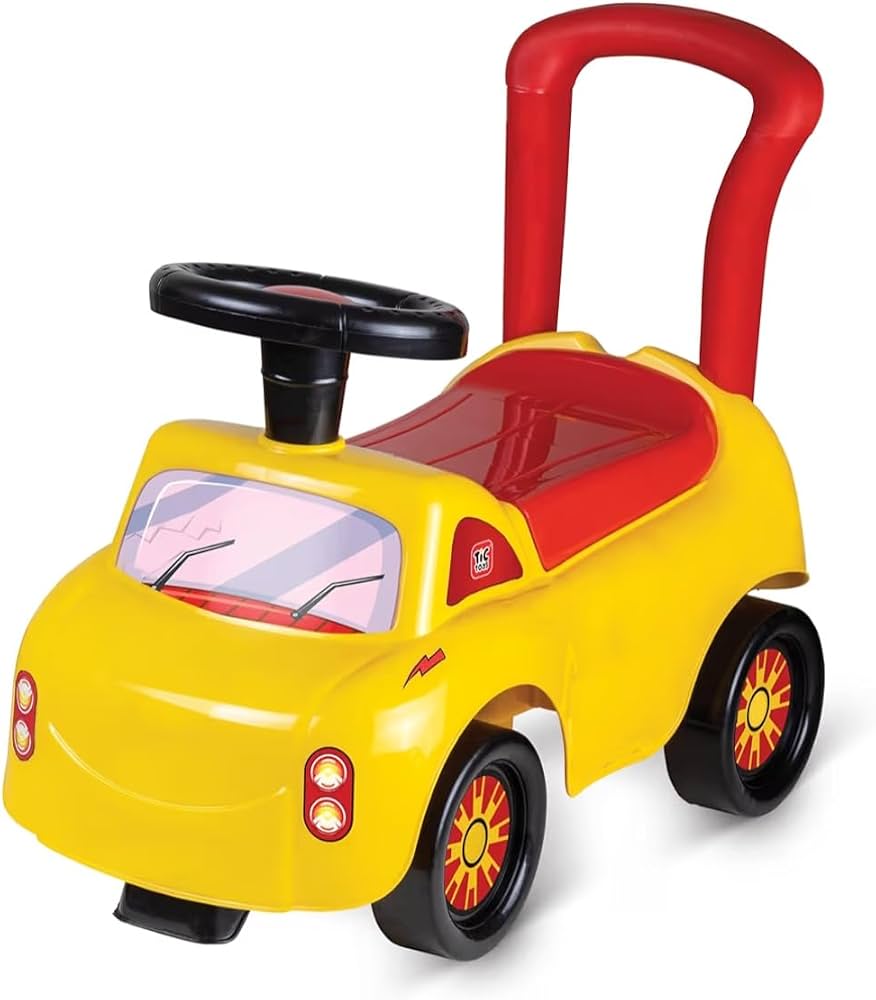 Toddler Ride-On Push Car with Walker Handle