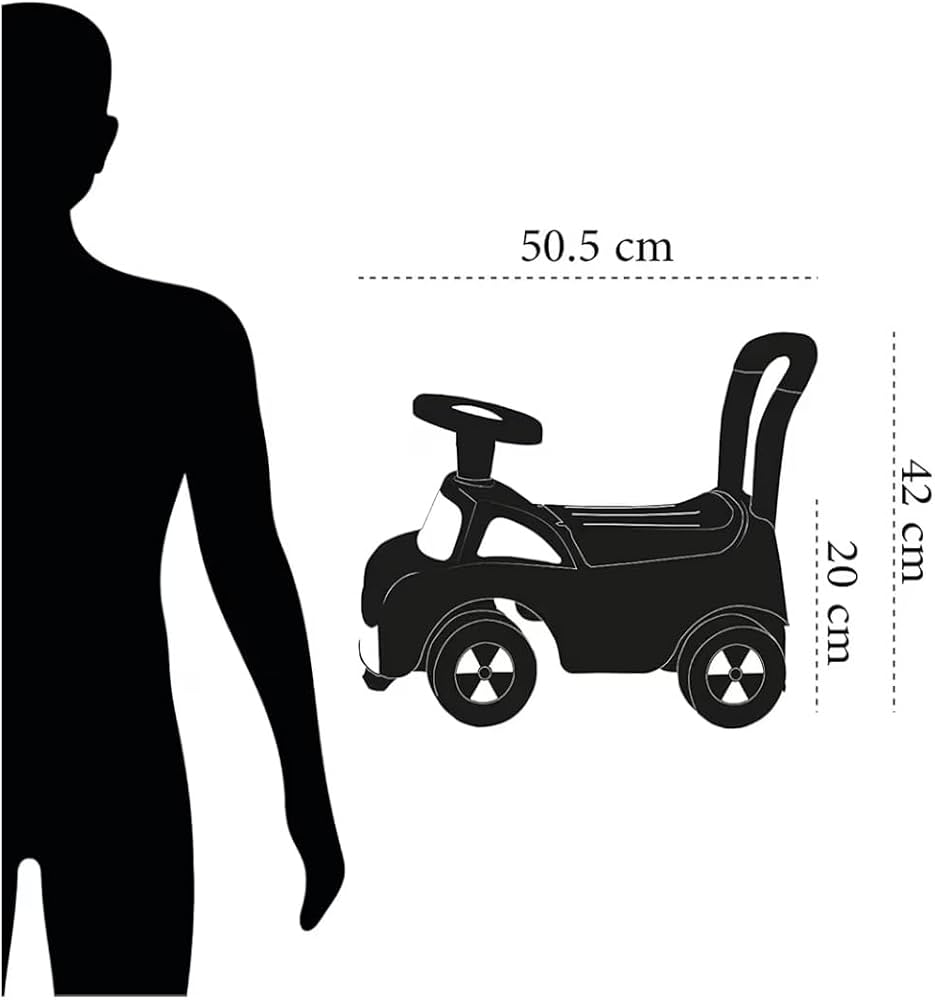 Toddler Ride-On Push Car with Walker Handle