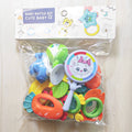 Cute Baby Rattle Set with Hand Drum & Teethers